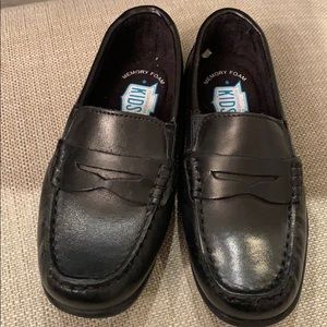 Boys Black leather Florsheim loafers
